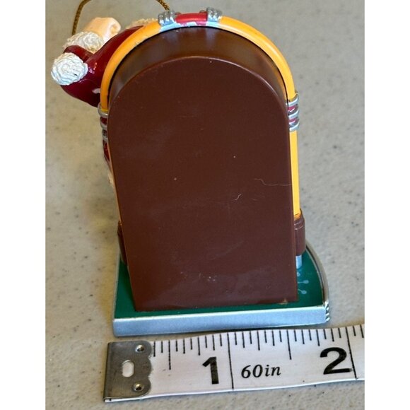 Santa Claus w/Juke Box Plastic Christmas Tree Ornament Multicolored - Picture 8 of 11